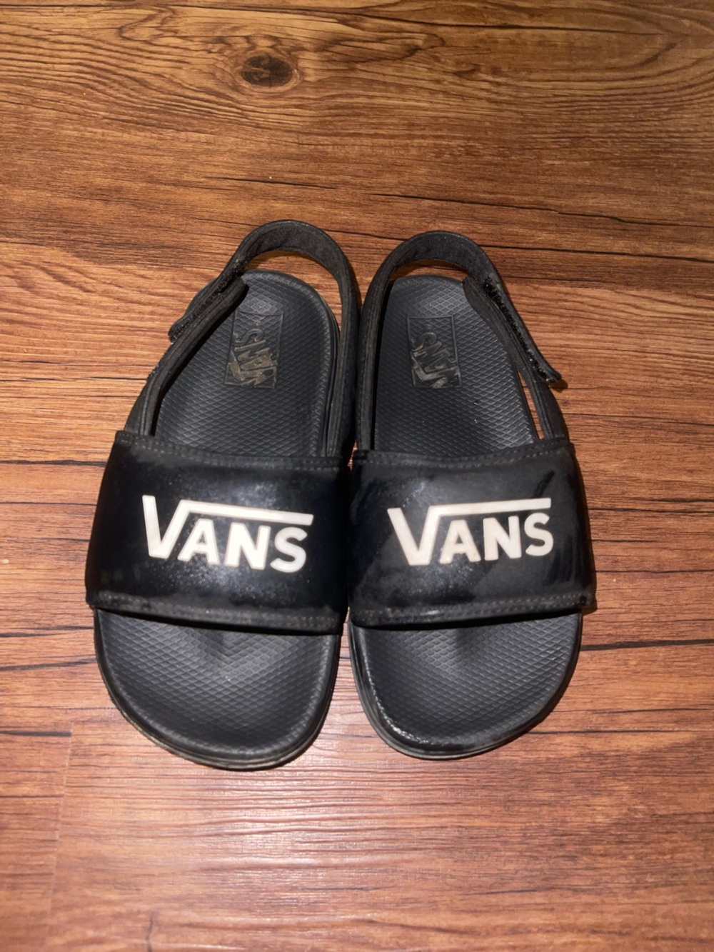 Vans Kids Black Slide Sandals
